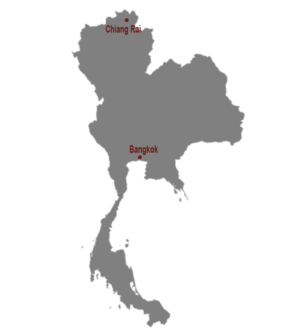 Map Thailand Bangkok Chiang Rai